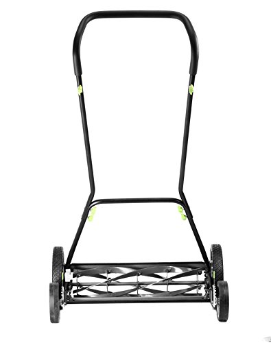Image of Earthwise 2001-20EW 20-Inch 5-Blade Push Reel Lawn Mower, Grey