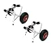 TMS 2 X Jon Boat Kayak Canoe Carrier Dolly Trailer Tote Trolley Transport Cart Wheel