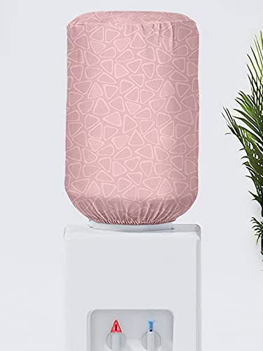 Image of Cortina Self Print Water Dispenser Bottle Can Cover | Can Protector | Elastic Closure | Polyester Material | Environmental Friendly | Digital Print | 45cm x 42cm x 43cm | 20 Liters | Beige 4