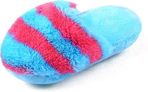 Juguete de peluche para perro y gato en forma de zapatilla azul