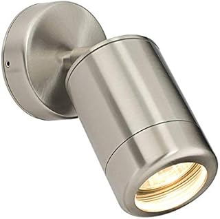 Betta Lighting Outdoor 1 Light Wall Spot Adjustable LED IP65 Marine Grade Stainless Steel