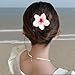 7 Pcs Hawaiian Flower Hair Clips,3.15