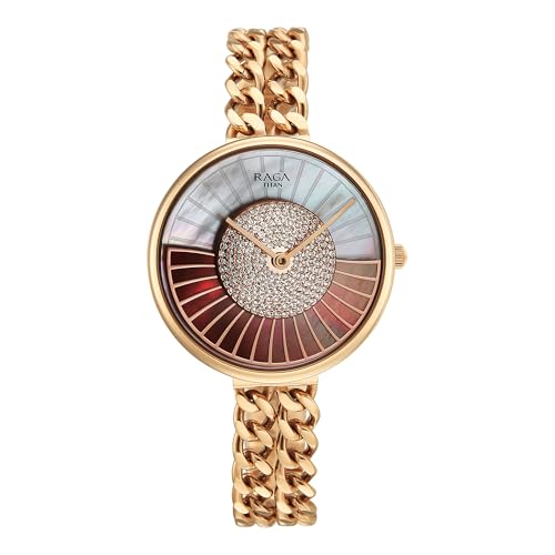 Image of Titan Raga Glimmers Quartz White Round Dial Women's Watch | Water Resistant Watch | Watches for Women Analog - 95342WM01F