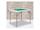 Flash Furniture Silas 34.5" Square 4-Player Folding Card Game Table with Green Playing Surface and Cup Holders - Image 2