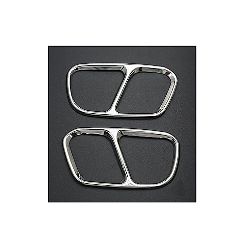 Embout d'échappement argent pour BMW X5 F15 et X6 F16 de 2015 à 2018