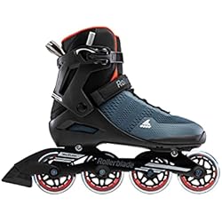 Patines Rollerblade Sirio Rollerblade Sirio 80 Patines en línea, Hombres, BLU/Arancio Speziato, 30