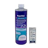 BAYROL SUPERKLAR Liquide - 0,5L | Floculant Liquide + 10 Tests HPS OFFERTS 6 en 1