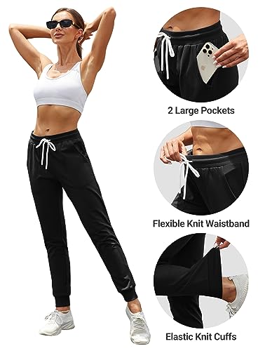 SPECIALMAGIC Women's Cotton Sweatpants with Pockets Athletic Drawstring Joggers Casual Sweat Pants3