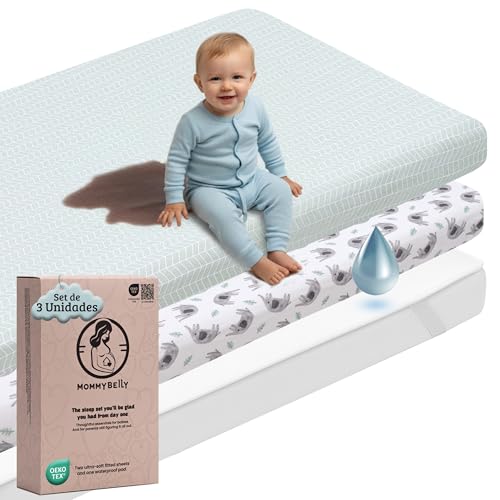 Mommybelly Set Sabanas Cuna 70x140. 2 Sabanas
