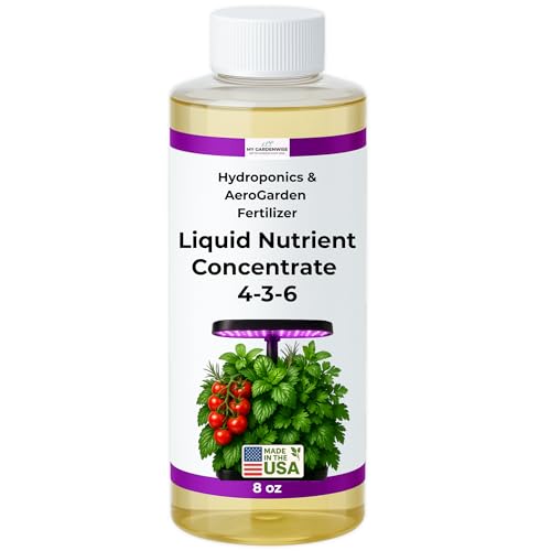 Liquid Plant Food – Hydroponics Nutrients for Indoor House Plants, Tomato, Strawberry, Lucky Bamboo, Lettuce, Vegetable Garden & Herbs – Aero Nutrients Liquid Fertilizer for All Growing Systems (8 oz)