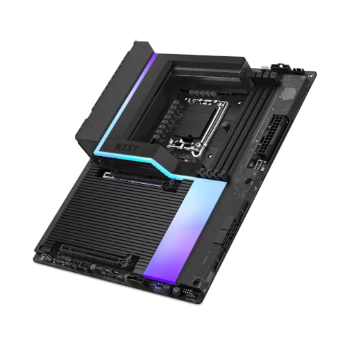 NZXT N9 Z890 Carte mère de Jeu - Intel Z890 LGA 1851 ATX pour Core Ultra (Série 2) - 20+1+1, DDR5, 5X M.2, PCIe 5.0, Wi-FI 7, 5GbE, Thunderbolt 4 - RGB,...