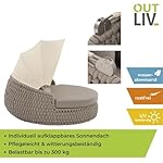 OUTLIV. Loungeinsel Leon mit Dach Beige