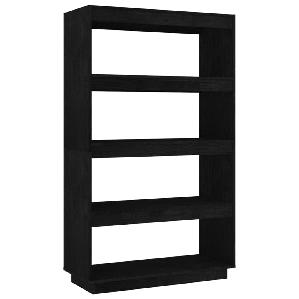 Schlankes Standregal aus massivem Kiefernholz, Bücherregal Raumteiler 135 cm, 80x35x135 cm, dekorativ und praktisch für Bücher, DVDs und Wohnaccessoires