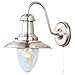 Produktbild Landhaus Stil Wand Lampe Wohn Zimmer Beleuchtung Flur Leuchte silber Searchlight 5331-1SS