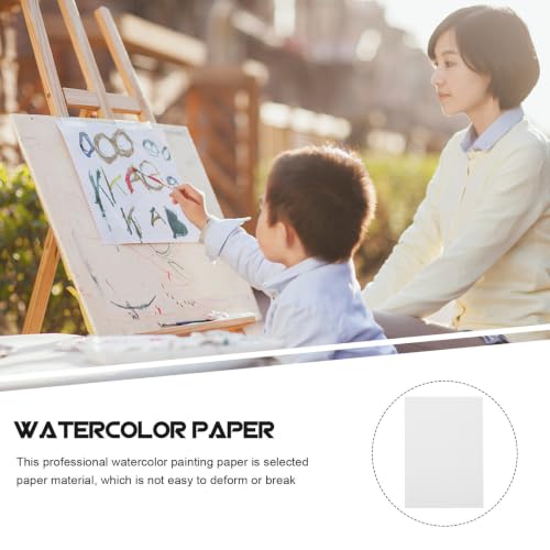 Papel de acuarela blanco de 300g Hemobllo con 20 hojas texturizadas para estudiantes 6