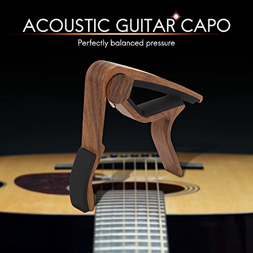CURTT Guitare REal WOOD INCLUD (2) Set pour Guitare Acoustique, Guitare éLectrique Quick Change pour Easy Transpose - Les Beatles, Paul McCartney, John Lennon, RIngo Starr, George Harrison CURTT Guitare REal WOOD INCLUD (2) Set pour Guitare Acoustique, Guitare éLectrique Quick Change pour Easy Transpose – Image 6