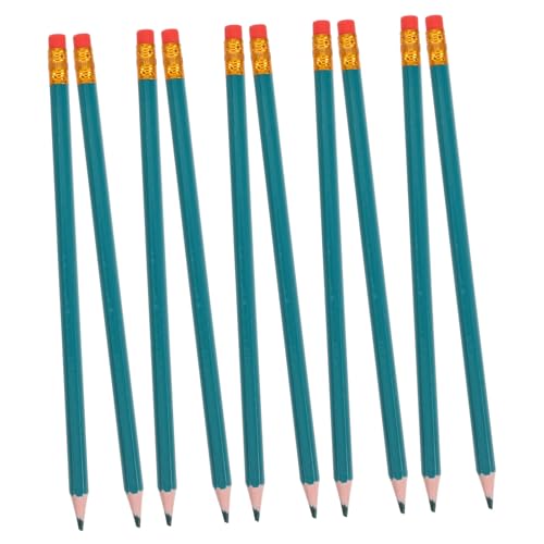 Parliky 大人用塗り絵鉛筆 12本セット 消せる削り済み木製鉛筆 ラテックス消しゴム付き 地図やテスト、論文の塗り絵に