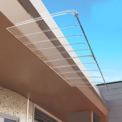 Auvent de porte d'entrée protection UV avec couverture en polycarbonate - 2