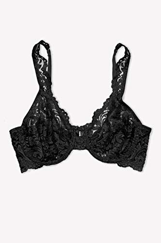 Smart & Sexy Women's Signature Lace Unlined Underwire Bra, Black Hue, 38Ddd #TOP5