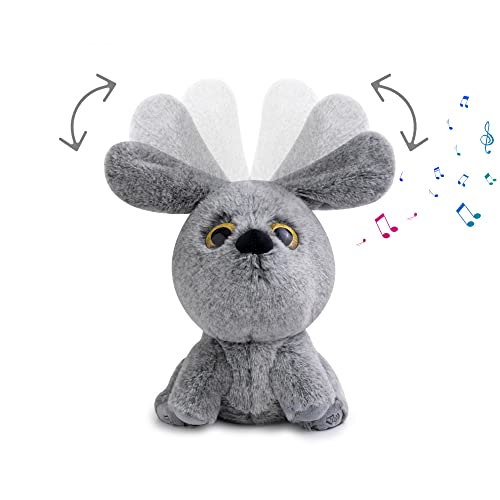 Aidiya Interactive Stuffed Animal Toys Plush Singing Talking Dog Repeats What You Say Musical Puppy Toy Buddy Birthday Gifts For Girl Boy Adjustable Volume 11''(Grey) #TOP6