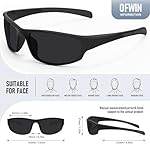 Sports Polarized Sunglasses for Men Women Wrap Around Sun Glasses Fishing Cycling Driving Running UV Protection - Image 3