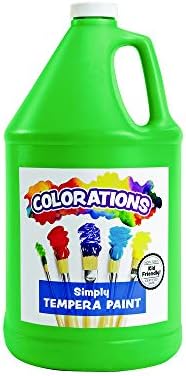 ColorationsTempera Paint, Gallon Size, Green, Non Toxic, Vibrant, Bold, Kids Paint, Craft, Hobby, Fun, Art Supplies (Item # GSTGR)