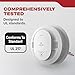 Kidde Smoke Detector, Hardwired with 10-Year Battery Backup, Interconnectable, LED Status Lights, 85 dB Alarm, 5-inches, 20SA10, 1 Pack