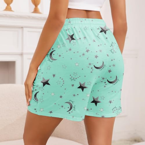 Image of American Trends 3 Pack Pajama Shorts Women Casual Elastic Waist Comfy Printed Sleep Lounge Shorts for Women PJ Bottoms