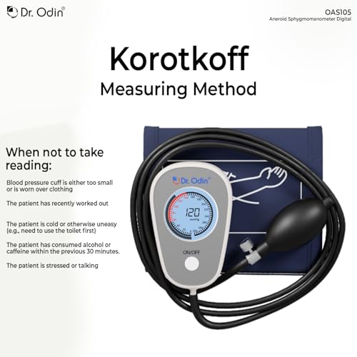 Dr. Odin OAS105 Digital Aneroid BP Monitor and OST005 Stethoscope Combo ...