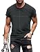 PNORATM Christian Shirt Mens:The Way The Truth The Life Letter Printed Tshirt Jesus Faith Crew Neck Short Sleeve Top Slate Gray
