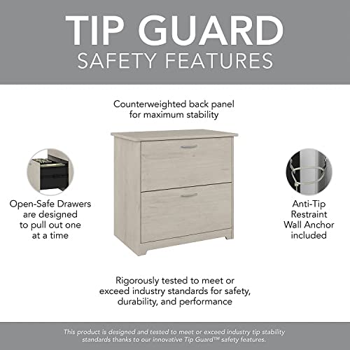 image for Bush Furniture L Shaped Desk with Hutch, 5 Shelf Bookcase and Lateral 