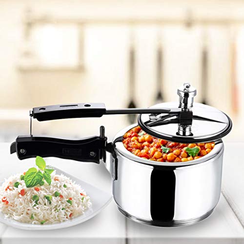 Vinod 2L Stainless Steel Inner Lid Sandwich Bottom Pressure Cooker, 2-Liter #TOP7