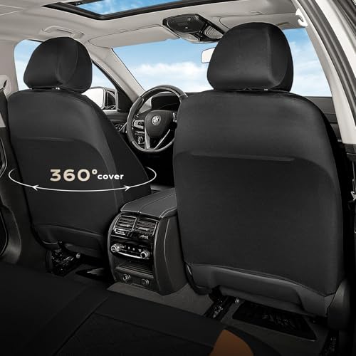 Image of Coverado Car Seat Covers, Front Seat Covers, 2 Front Automotive Seat Cover, Mesh Breathable Seat Protectors, Universal Fit for Most Cars