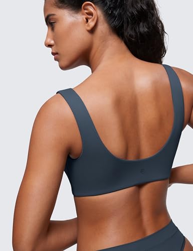 Image of CRZ YOGA Softhold U Back Bralette | Double Lined, Light Support, Non Padded, Wireless, Casual, Ultra-Soft, Scoop Neck, Everyday Bra for Women