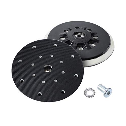 CALIDAKA 6inch 17-Hole Sanding Backing Plates,Sander Pad Replacement Parts, Easy Install Grinder Discs Hook and Loop Sander Pad for Polishing Automobiles, Furniture