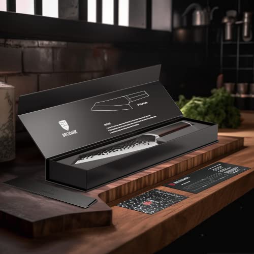 Japanese Chef Knife,Brodark Professional 8 Inch Kitchen Knife With Hand Forged 9Cr18Mov High Carbon Steel Blade,Ultra Sharp Gyuto Knife And Ergonomic Handle,Gift Box #TOP4