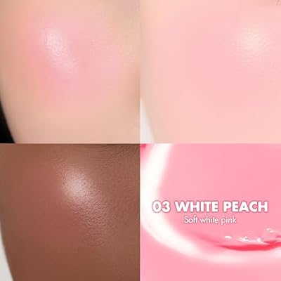 rom&nd JUICY ROLL CHEEK 03 White Peach | K-Beauty Liquid Blush for Clear, Dewy Glow | Effortless Roll-On Application | Long-Lasting & Hydrating