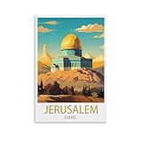 Jdjdu Jerusalem Israel Vintage Reiseposter Geschenk 