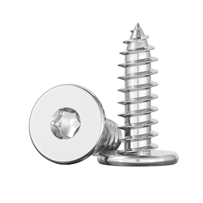 ORANXIN M5 x 35mm 20 Pcs Extra Thin Flat Head Torx Self Tapping Screws Stainless Steel 304 Star Drive Low Profile Countersunk Wood Screw