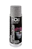  HQS - Bote de spray de pintura efecto piedra, 400 ml (gris oscuro)