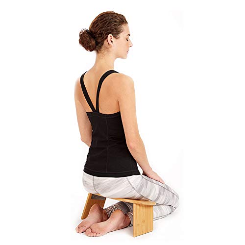 Caoo Portable Meditation Bench, Finished Bamboo, Folding Legs And Low Seat, Meditation Stool - For Meditation, Seminars, Yoga Or Tv Watching #TOP1