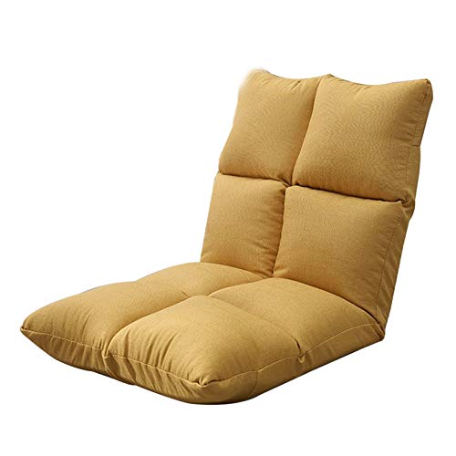 Chaise de sol pliante inclinable à 5 positions avec dossier amovible pour lit et salon