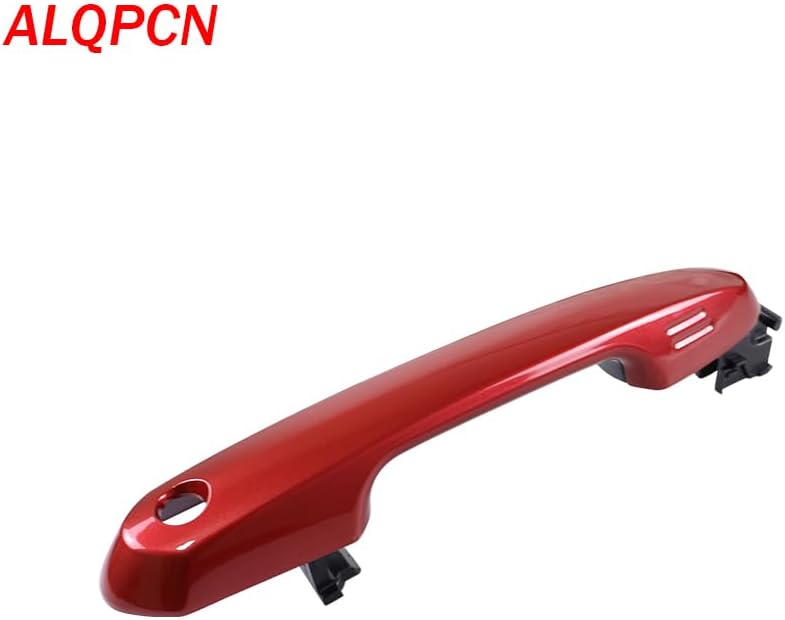 Red 1 Lot Exterior Door Handle Compatible with Toyota RAV4 Highlander Sienna 2019-2024 Without Keyless Entry