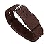 BARTON WATCH BANDS 22mm Chocolate Brown Standard Length Ballistic Nylon NATO® Style Straps