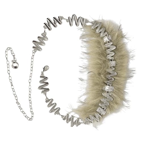 Cinturón de cadena ajustable para festivales y moda diaria adorno de cintura metálico