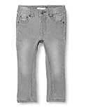 Detail Type: Skinny fit jeans - Closing/Fly: Press stud and half mock fly fastening - Extra details: - - Adjustable waist - - Badge - - Rivets - Fabric: Denim is a durable woven fabric available in several expressions for a unique look - Occasion/Styling: Find the perfect jeans and surprise your child with timeless styles that ensure a cool look and freedom to move - Pocket other: 5-pocket style with a trendy look - Waist/Rise: Regular waist - Wash/Finish: Used effect for character - FIT: This pair of jeans has a skinny fit hip and skinny fit legs
