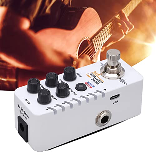 Pédale de guitare à capture de tonalité, compensation de réponse en fréquence dynamique DC 9 V Guitar Hearing Capture Effector 7 positions prédéfinies avec autocollant pour la performance - Les Beatles, Paul McCartney, John Lennon, RIngo Starr, George Harrison Pédale de guitare à capture de tonalité, compensation de réponse en fréquence dynamique DC 9 V Guitar Hearing Capture Effector 7 positions prédéfinies avec autocollant pour la performance – Image 4