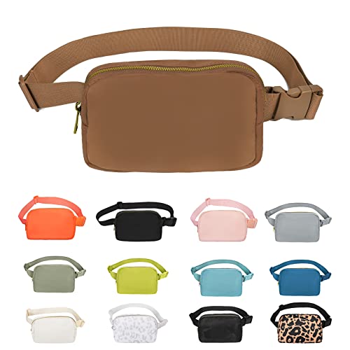 Image of VOROLO Fanny Pack For Women And Men Crossbody Bag Belt Bag Brown