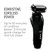 Bevel Electric Shaver for Men, Mens Foil Shavers for face, Wet & Dry Shave, Waterproof, Fast Charging, Cordless Rechargeable, Black