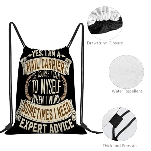 Funny Maill Carrierr I Men Women I Cool Postmann I Mailmann Drawstring Bags For Baseball3